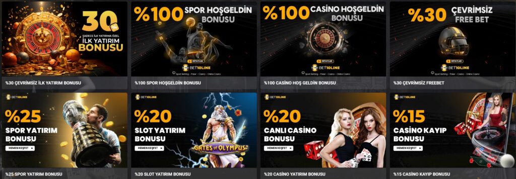 bet10line bonusları